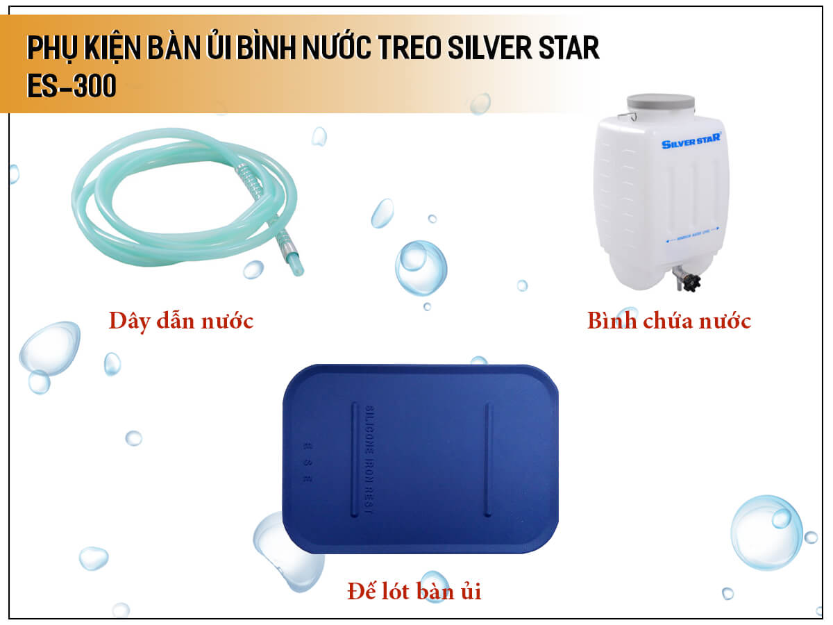 Bàn ủi bình nước treo Silver Star ES-300 Bàn ủi bình nước treo Silver Star ES-300