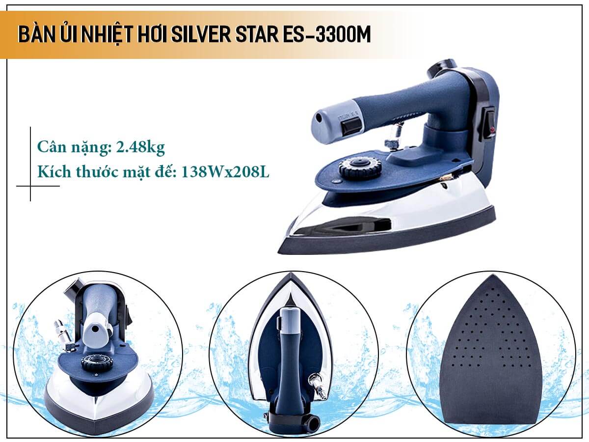 Bàn ủi nhiệt hơi công nghiệp Silver Star ES-3300M Bàn ủi nhiệt hơi công nghiệp Silver Star ES-3300M