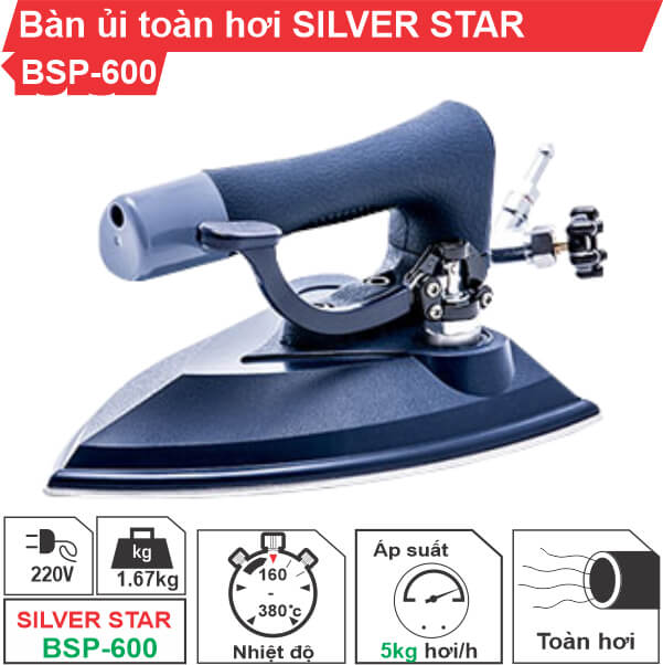 Bàn ủi toàn hơi công nghiệp Silver Star BSP-600 Bàn ủi toàn hơi công nghiệp Silver Star BSP-600