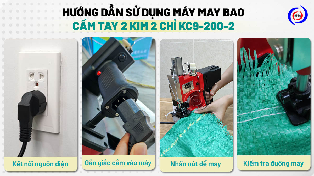 Hướng dẫn sử dụng máy may bao mini Kachi KC9-200-02 Hướng dẫn sử dụng máy may bao mini Kachi KC9-200-02