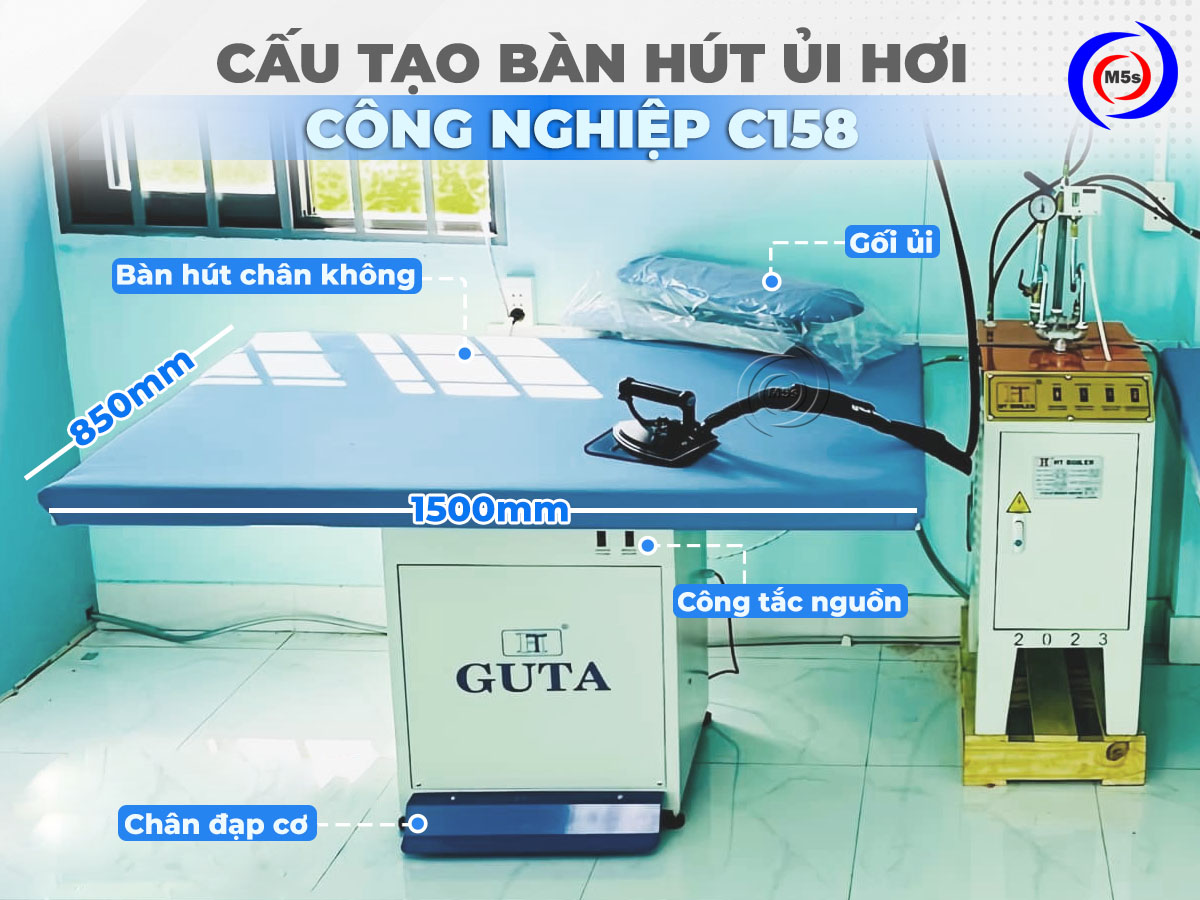 cấu tạo bàn hút chân không ủi hơi C158 cấu tạo bàn hút chân không ủi hơi C158