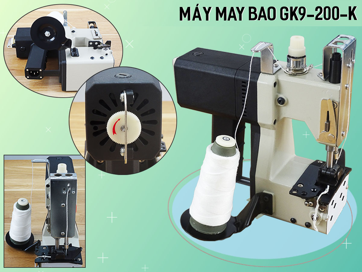 Cấu tạo máy may bao cầm tay Kachi GK9-200 Cấu tạo máy may bao cầm tay Kachi GK9-200