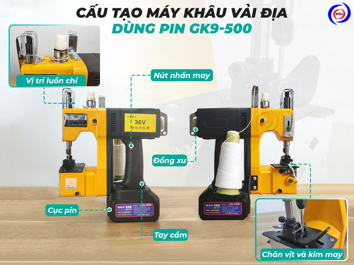 cấu tạo máy khâu vải địa dùng pin cấu tạo máy khâu vải địa dùng pin