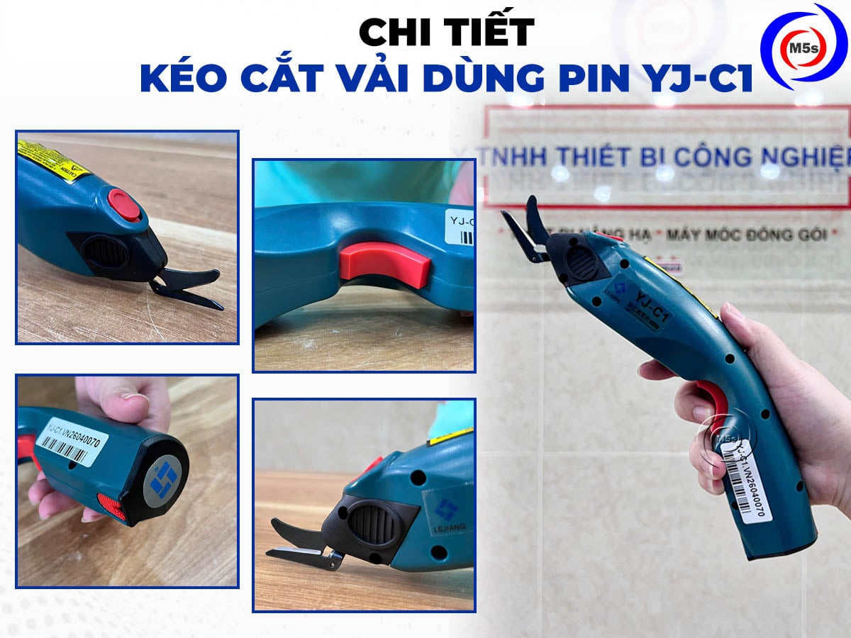 Kéo cắt vải dùng pin YJ-C1 Kéo cắt vải dùng pin YJ-C1