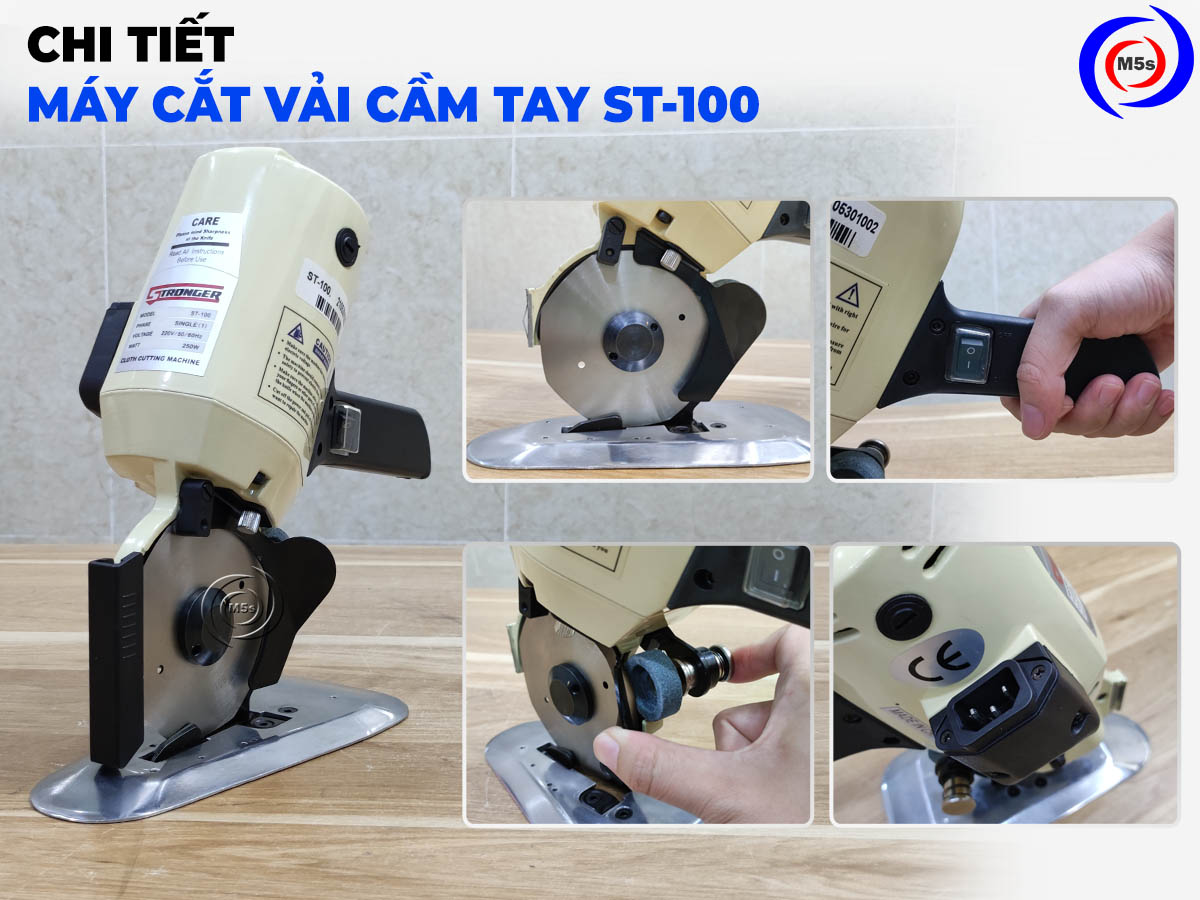 Chi tiết các bộ phận của máy cắt vải mini ST-100 Chi tiết các bộ phận của máy cắt vải mini ST-100