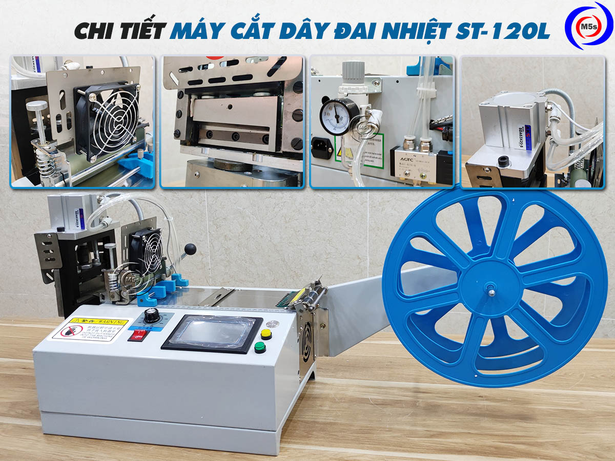 Máy cắt dây đai bằng dao nhiệt tự động ST-120L Máy cắt dây đai bằng dao nhiệt tự động ST-120L
