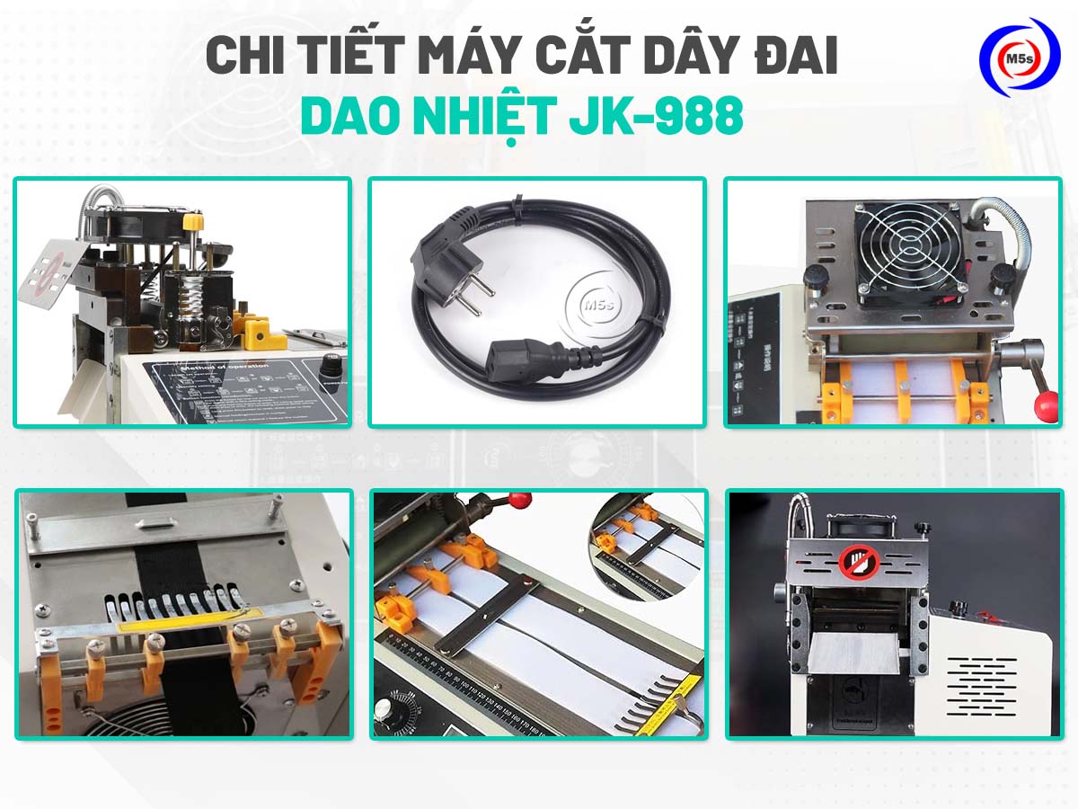 máy cắt dây đai dao nhiệt JK-988 máy cắt dây đai dao nhiệt JK-988