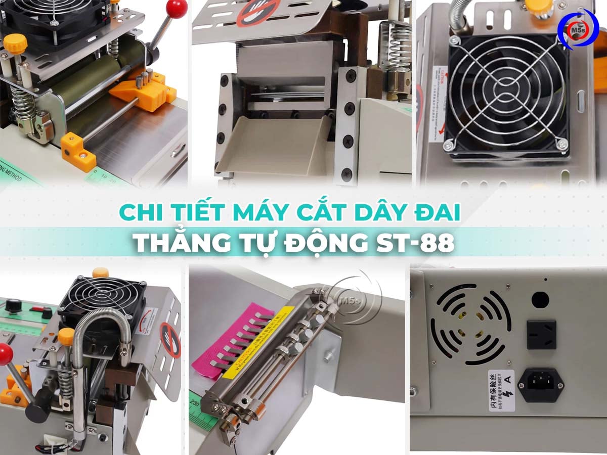 Máy cắt dây đai dạng thẳng bằng dao nhiệt ST-88 Máy cắt dây đai dạng thẳng bằng dao nhiệt ST-88