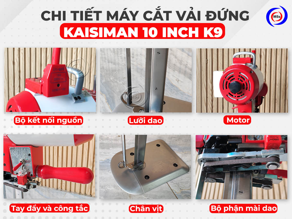 Máy cắt vải đứng Kaisiman 10 inch K9 Máy cắt vải đứng Kaisiman 10 inch K9