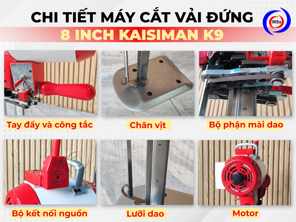 máy cắt vải đứng Kaisiman K9 8 inch máy cắt vải đứng Kaisiman K9 8 inch