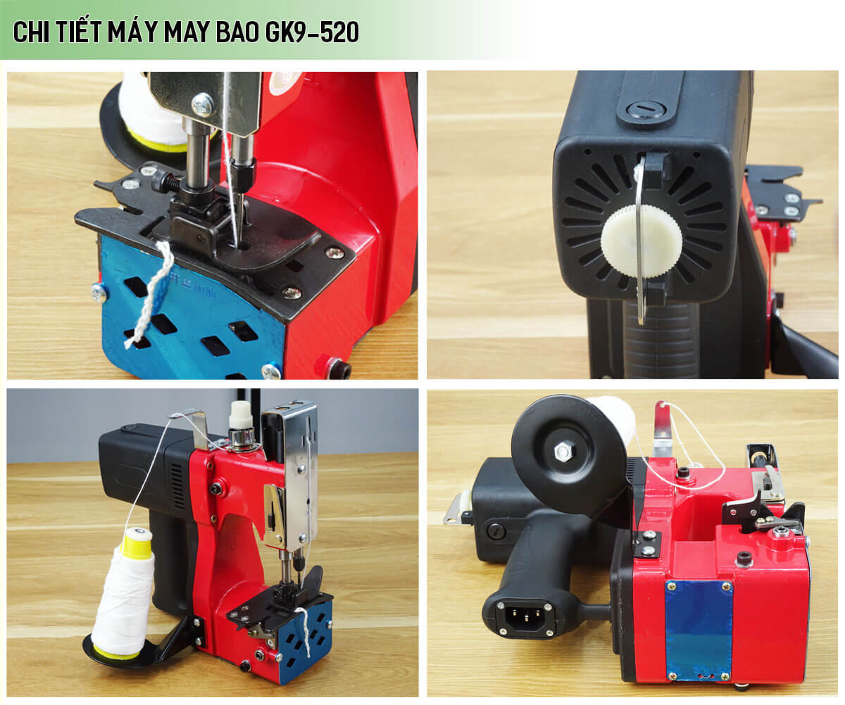 Chi tiết các bộ phận máy may bao cầm tay GK9-520 Chi tiết các bộ phận máy may bao cầm tay GK9-520