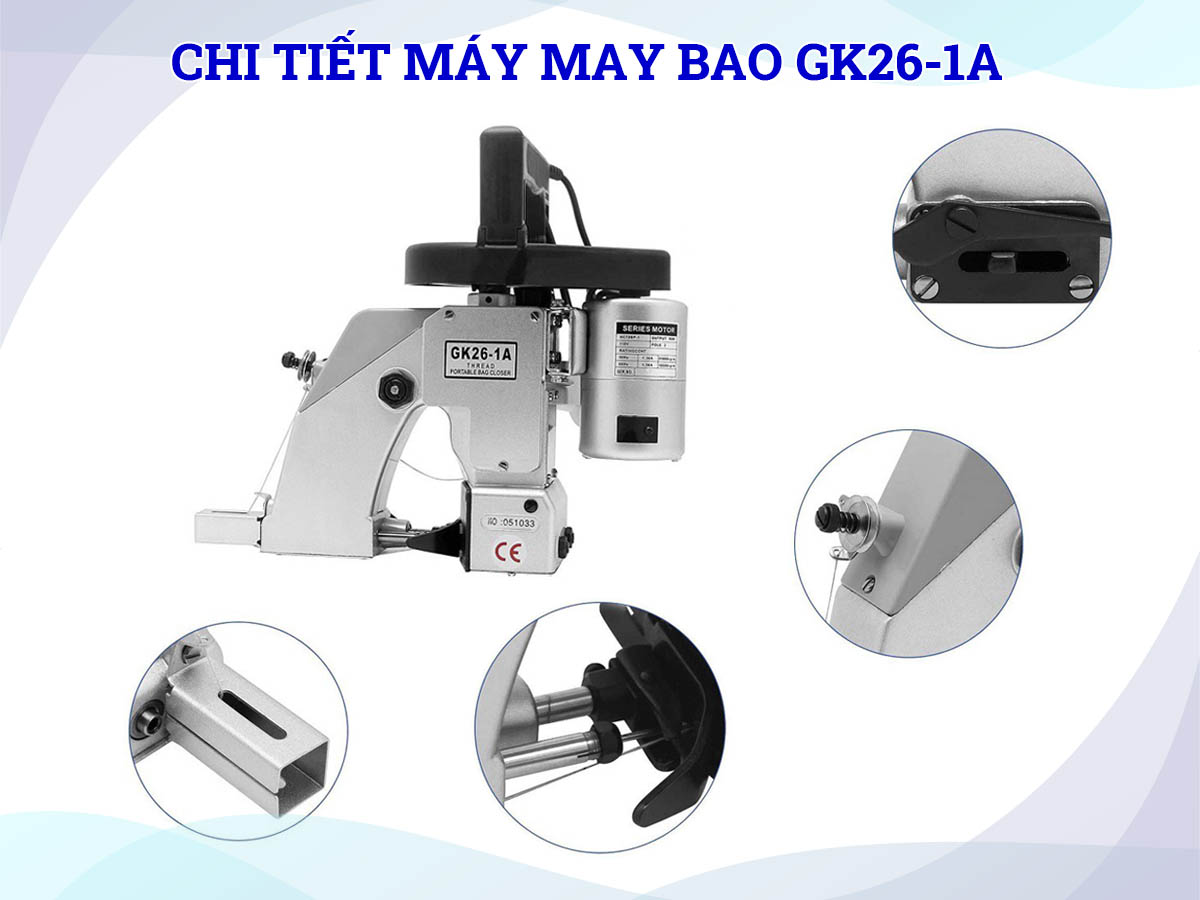 Chi tiết máy may bao cầm tay Stronger GK26-1A Chi tiết máy may bao cầm tay Stronger GK26-1A
