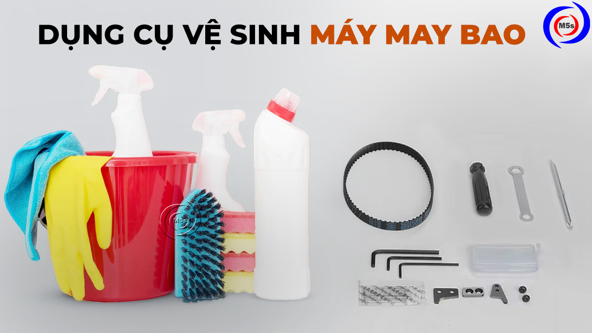 Dụng cụ vệ sinh máy may bao Dụng cụ vệ sinh máy may bao