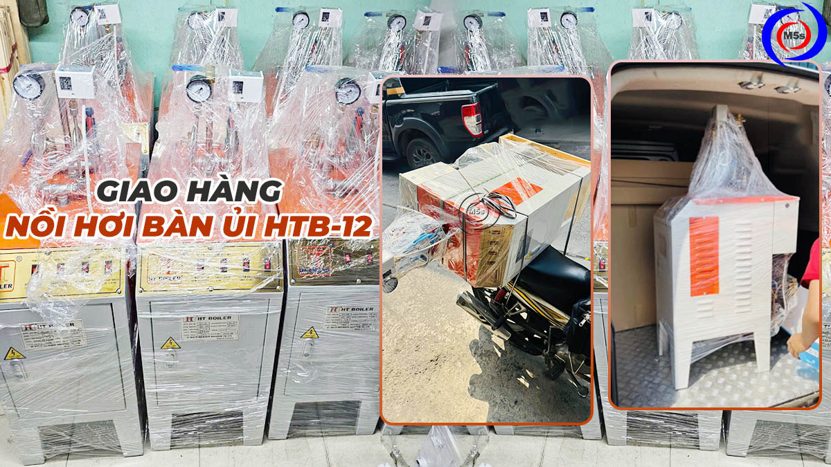 giao hàng nồi hơi bàn ủi công nghiệp HTB-12 giao hàng nồi hơi bàn ủi công nghiệp HTB-12