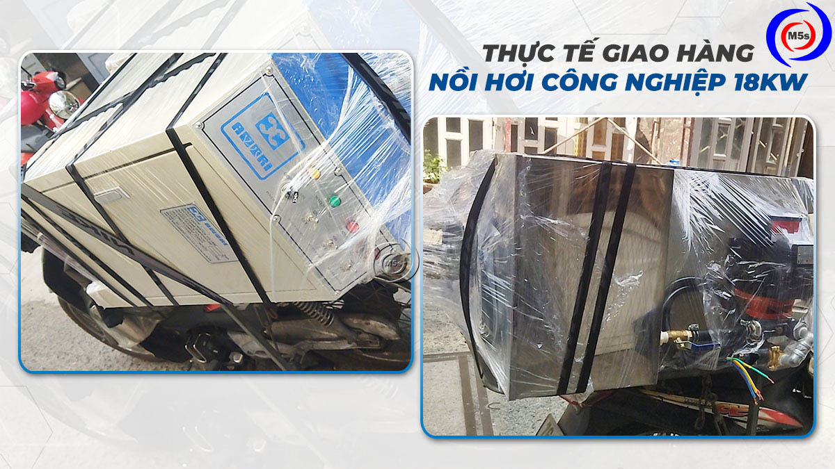 Giao hàng nồi hơi công nghiệp AMTRI TRI18 Giao hàng nồi hơi công nghiệp AMTRI TRI18