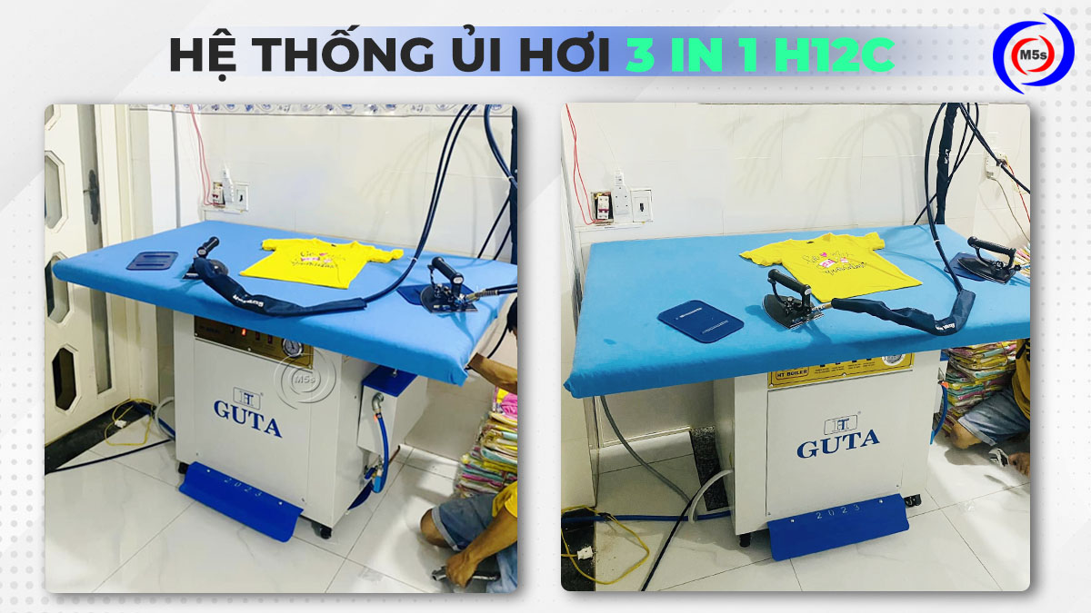 Hệ thống ủi hơi công nghiệp 3 trong 1 H12C Hệ thống ủi hơi công nghiệp 3 trong 1 H12C