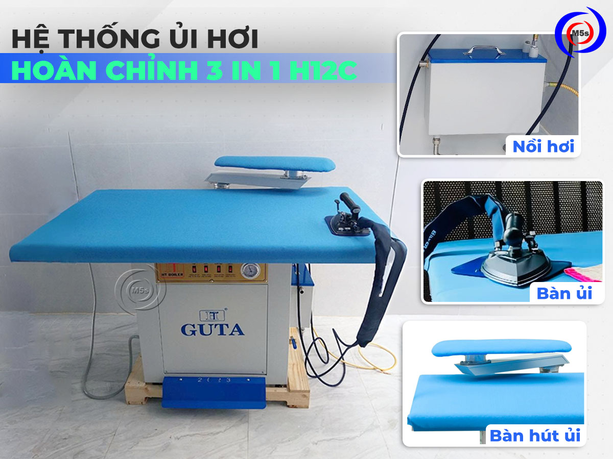 Hệ thống ủi hơi hoàn chỉnh 3 in 1 H12C Hệ thống ủi hơi hoàn chỉnh 3 in 1 H12C