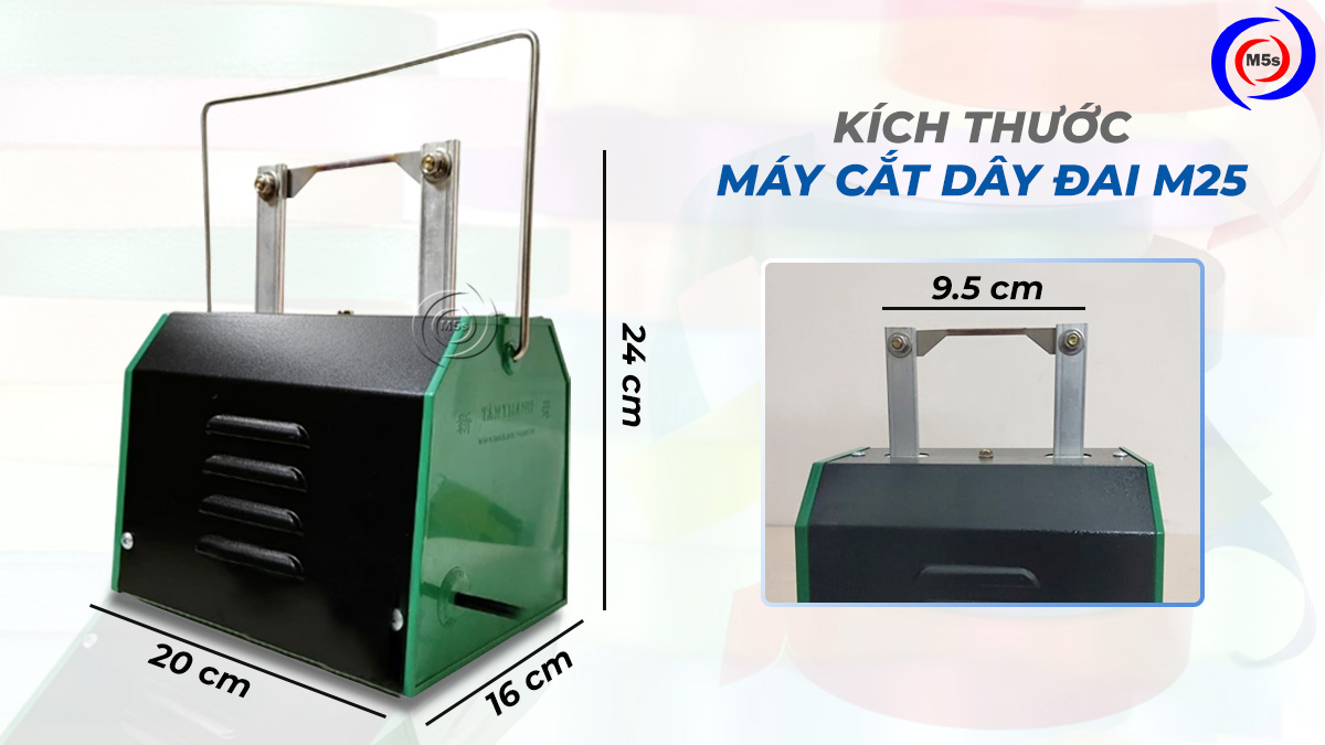 Máy cắt dây đai nhiệt bằng tay M25 Máy cắt dây đai nhiệt bằng tay M25