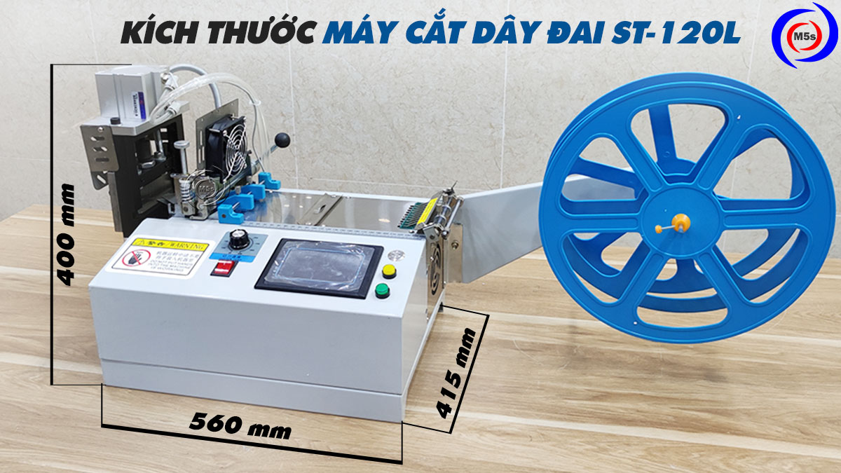 kích thước máy cắt dây đai nhiệt tự động ST-120L kích thước máy cắt dây đai nhiệt tự động ST-120L