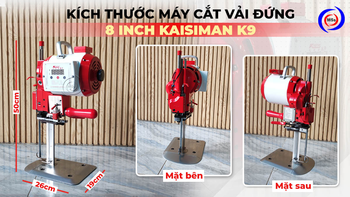 kích thước máy cắt vải dạng đứng 8 inch Kaisiman K9 kích thước máy cắt vải dạng đứng 8 inch Kaisiman K9
