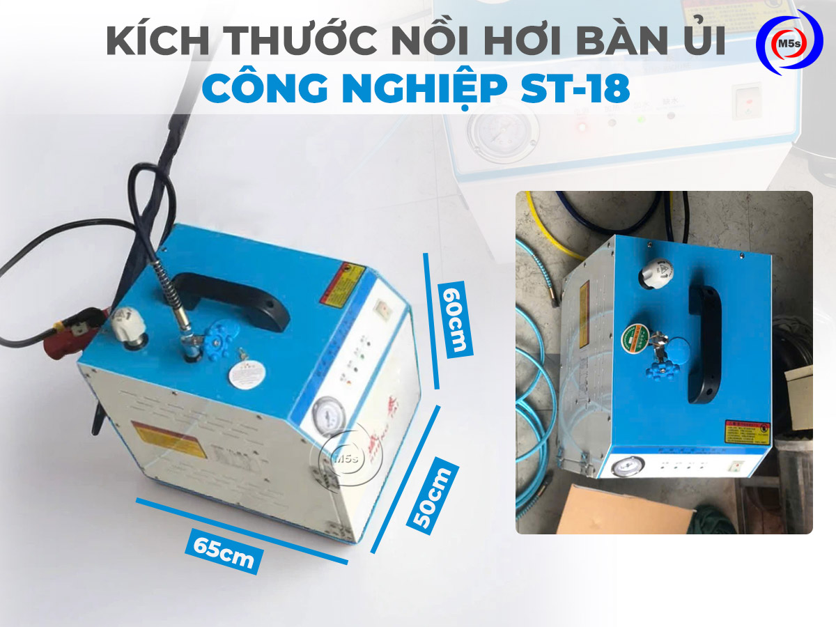 kích thước nồi hơi bàn ủi công nghiệp ST-18 kích thước nồi hơi bàn ủi công nghiệp ST-18