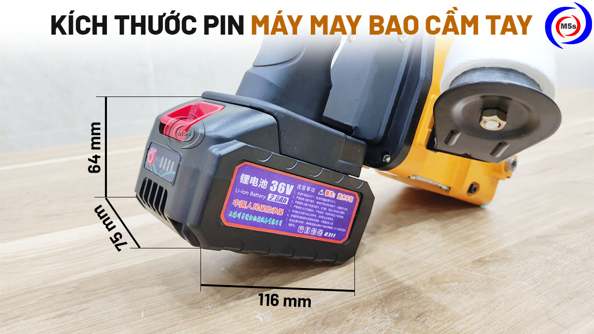 kích thước pin máy may bao cầm tay kích thước pin máy may bao cầm tay