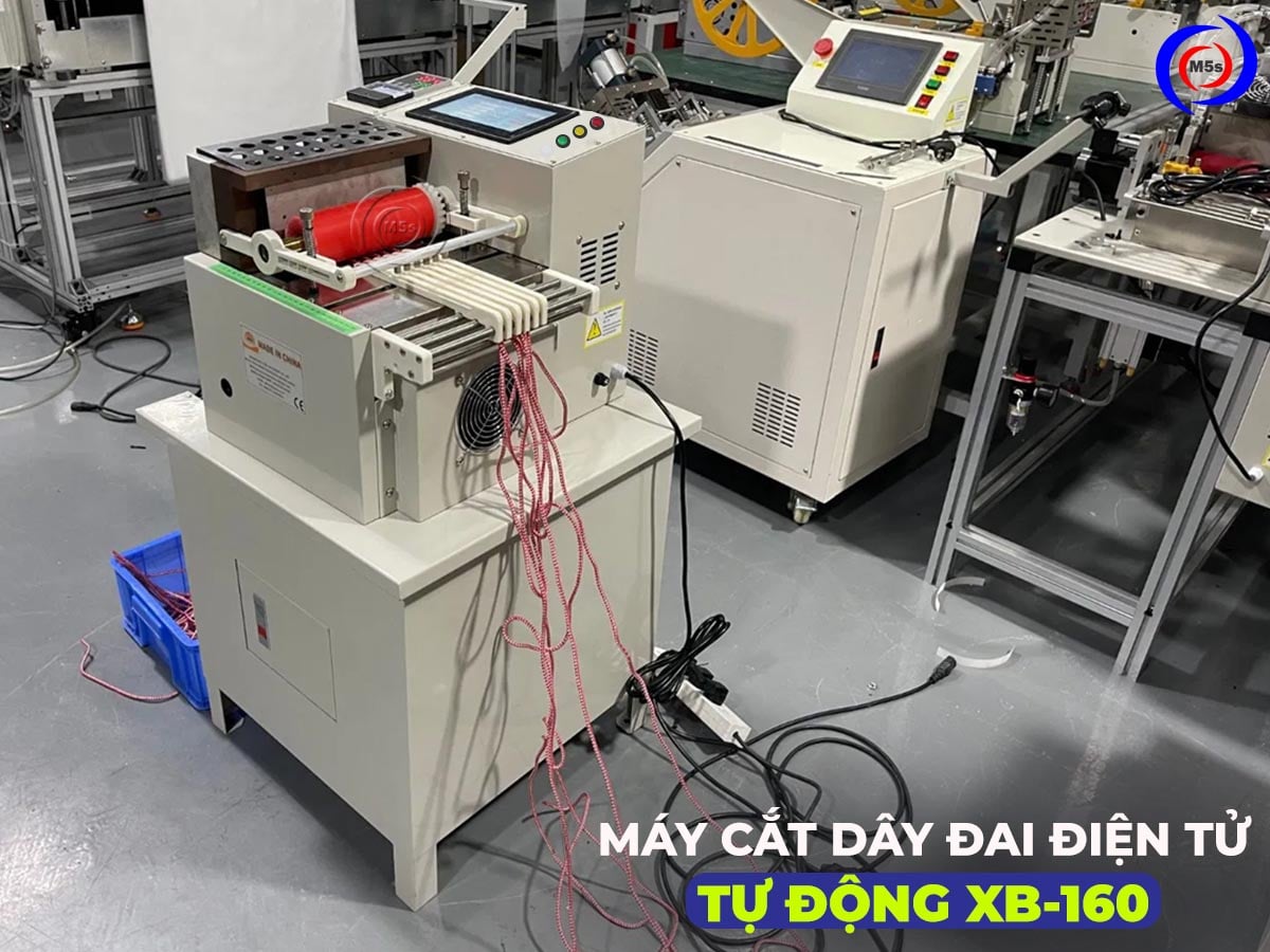 máy cắt dây đai nhiệt tự động XB-160 máy cắt dây đai nhiệt tự động XB-160