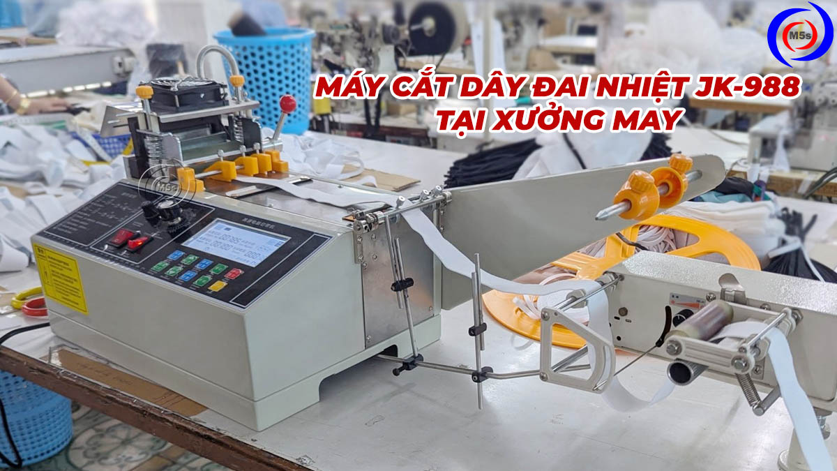 máy cắt dây đai nhiệt tự động JK-988 máy cắt dây đai nhiệt tự động JK-988