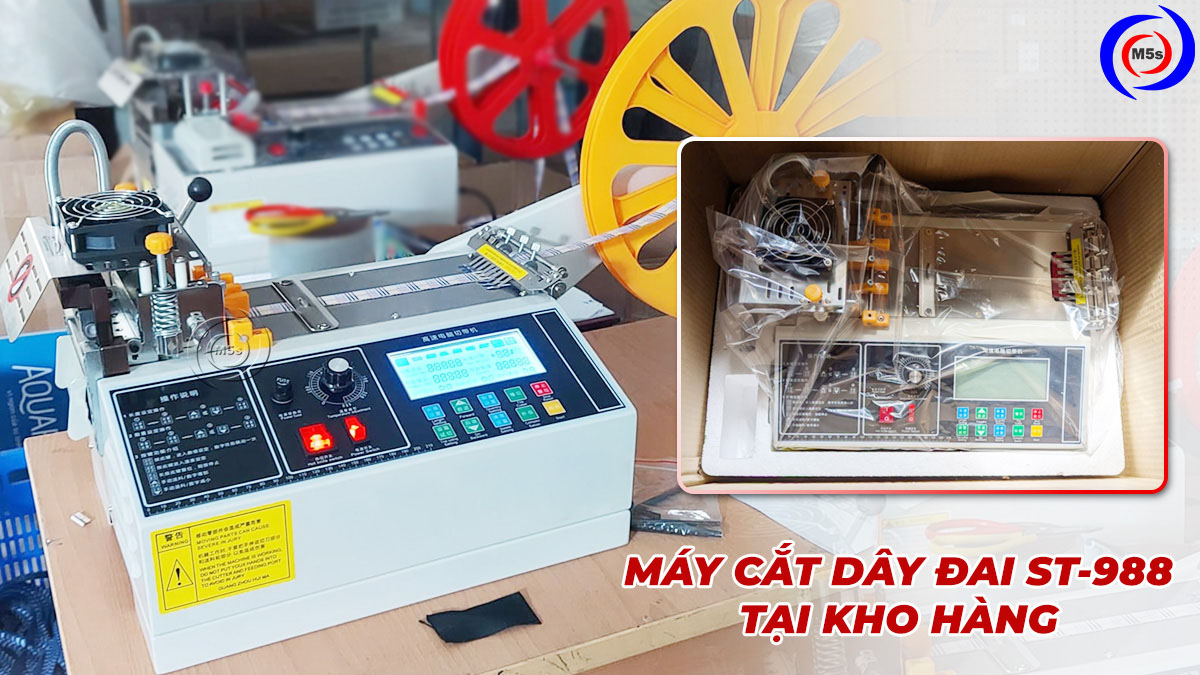 máy cắt dây đai nhiệt tự động ST-988 máy cắt dây đai nhiệt tự động ST-988