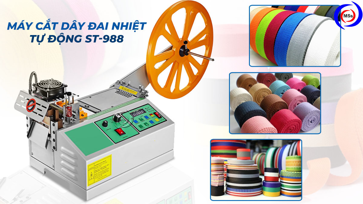 Máy cắt dây đai bằng dao nhiệt tự động ST-988 Máy cắt dây đai bằng dao nhiệt tự động ST-988