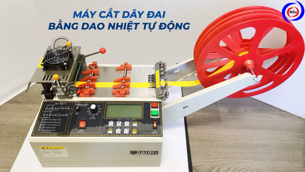 Máy cắt dây đai bằng dao nhiệt tự động Máy cắt dây đai bằng dao nhiệt tự động