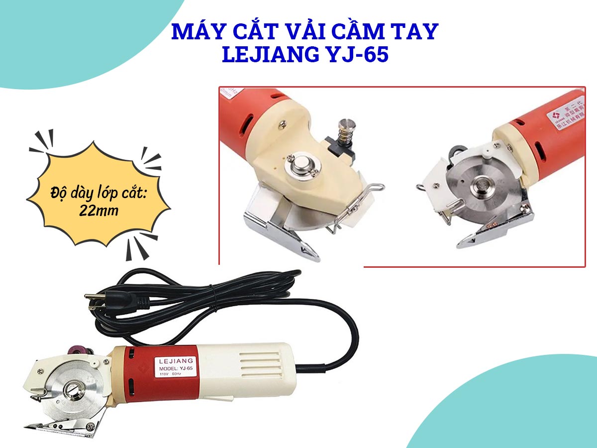 Máy cắt vải cầm tay Lejiang YJ-65 Máy cắt vải cầm tay Lejiang YJ-65