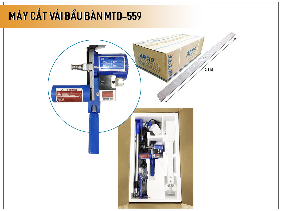 Máy cắt vải đầu bàn MTD-559 Máy cắt vải đầu bàn MTD-559
