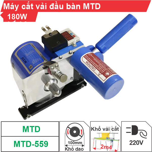 Máy cắt vải đầu bàn MTD-559 chính hãng, giá tốt nhất thị trường
