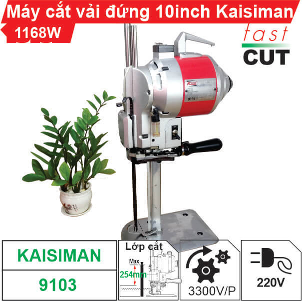 Máy cắt vải đứng Kaisiman 10 inch KSM-9103 1168W giá rẻ
