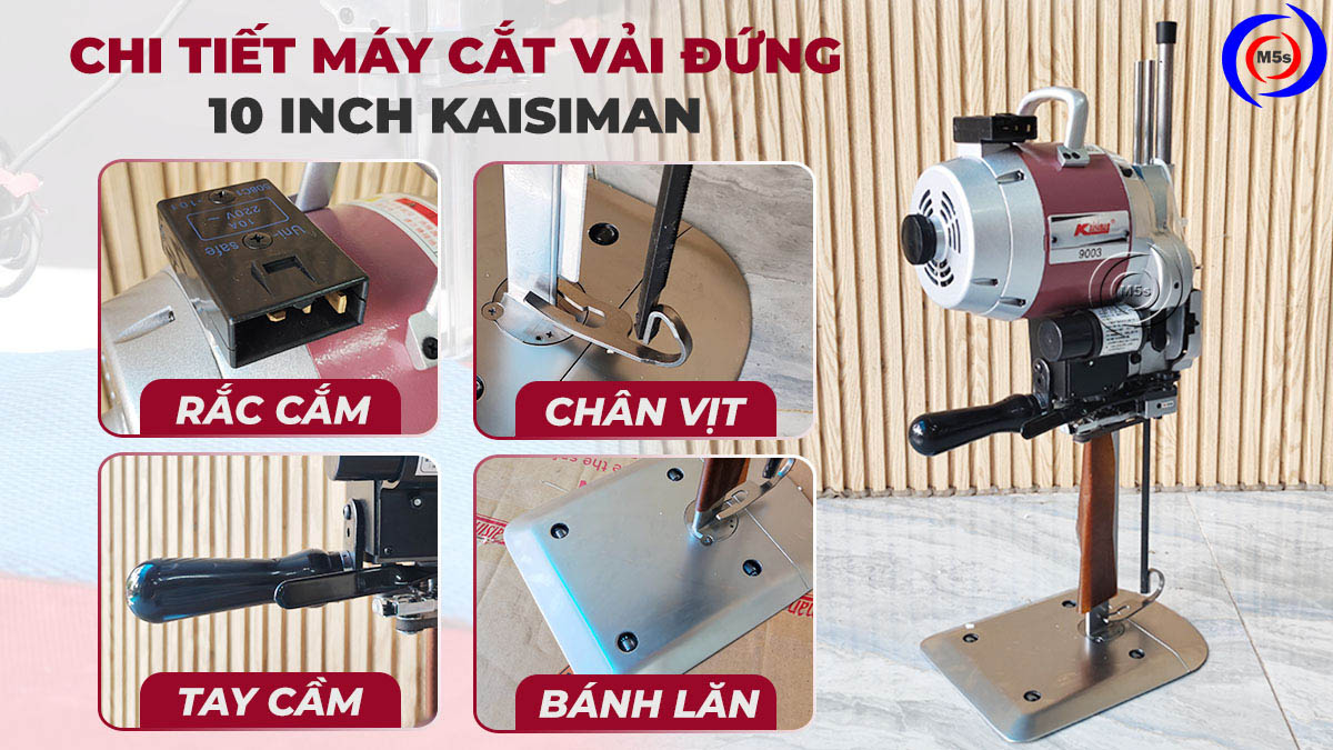 máy cắt vải đứng Kaisiman 10 inch KSM-9003 máy cắt vải đứng Kaisiman 10 inch KSM-9003