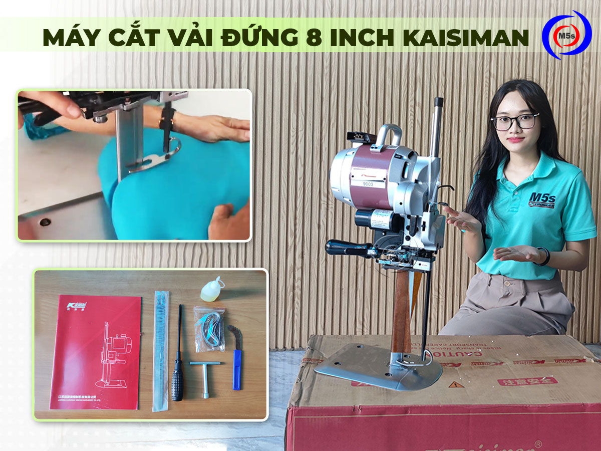 Máy cắt vải đứng 8 inch KSM-9003 Kaisiman và bộ phụ kiện Máy cắt vải đứng 8 inch KSM-9003 Kaisiman và bộ phụ kiện