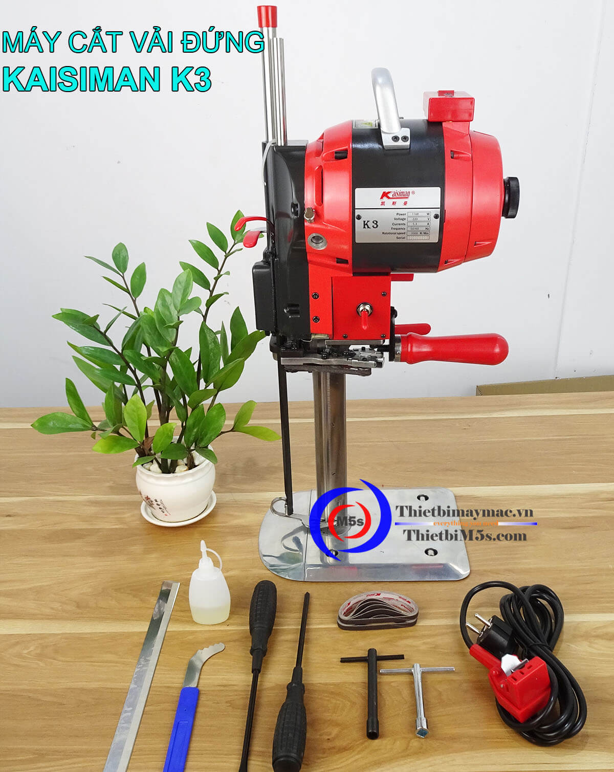 Máy cắt vải đứng Kaisiman 5 inch 550W Máy cắt vải đứng Kaisiman 5 inch 550W