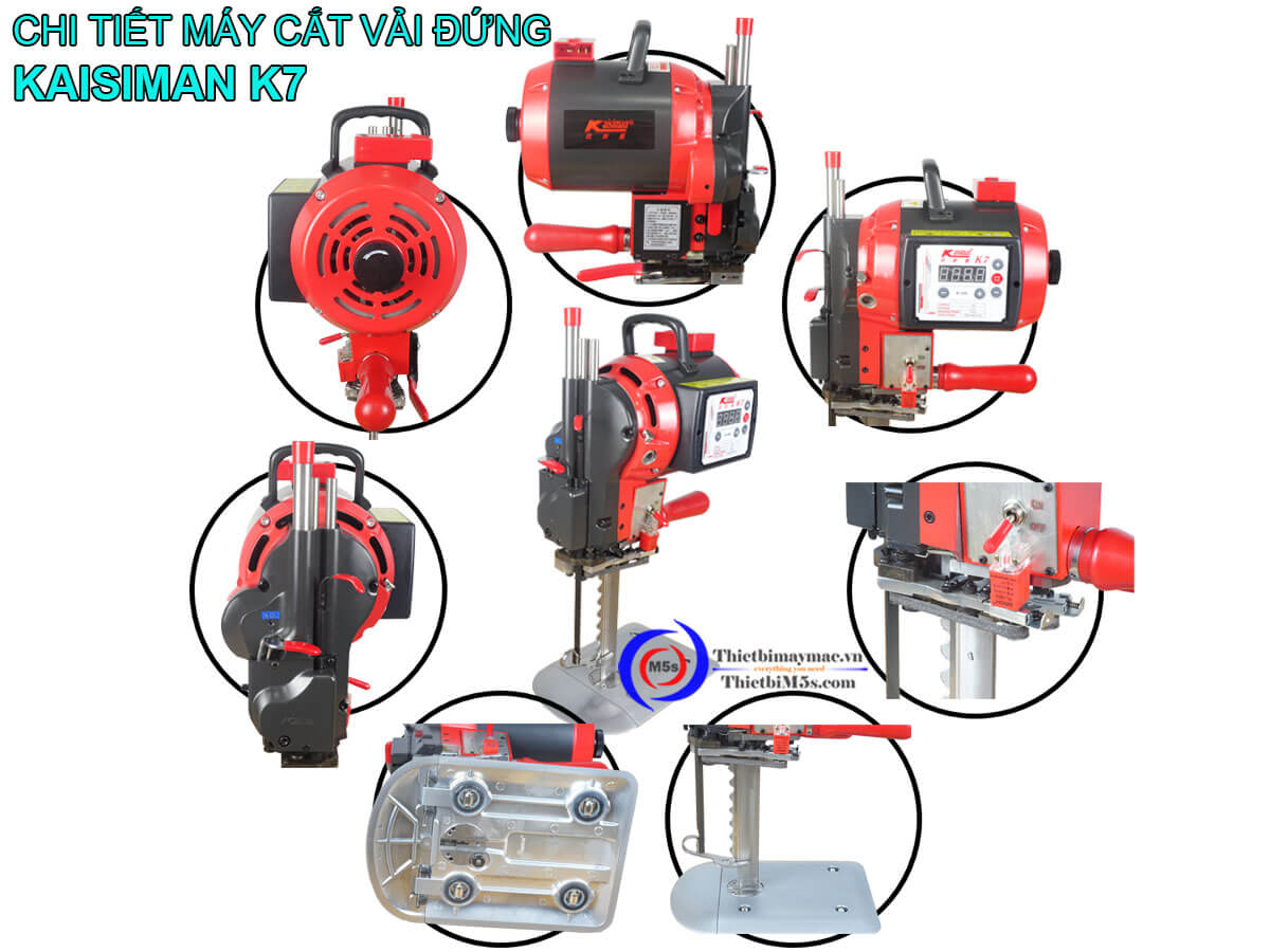 Máy cắt vải đứng Kaisiman 1600W K7 (điện tử) Máy cắt vải đứng Kaisiman 1600W K7 (điện tử)