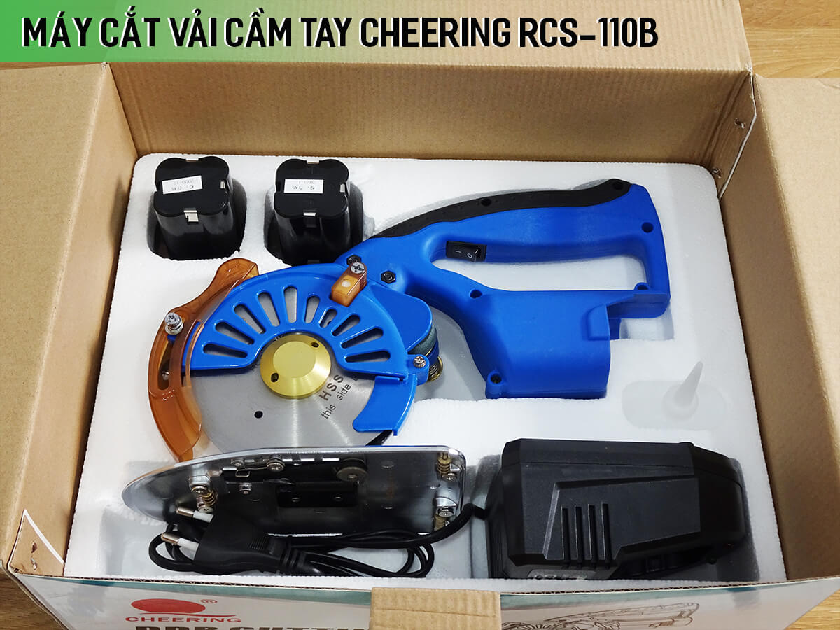 Máy cắt vải cầm tay Cheering RCS-110B (dùng pin) Máy cắt vải cầm tay Cheering RCS-110B (dùng pin)