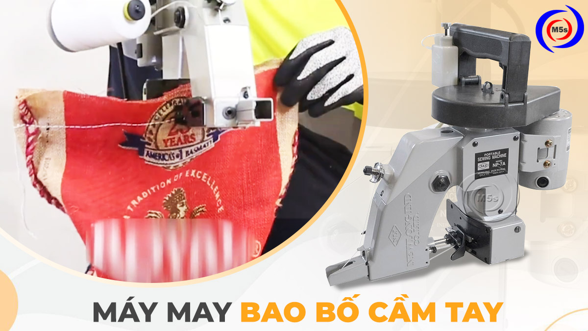 máy may bao bố cầm tay NP7A  máy may bao bố cầm tay NP7A