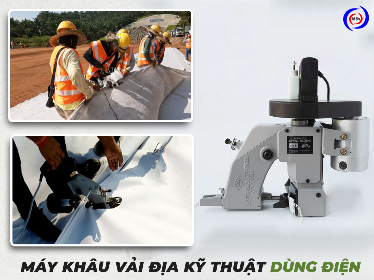 Máy khâu vải địa kỹ thuật dùng điện Máy khâu vải địa kỹ thuật dùng điện
