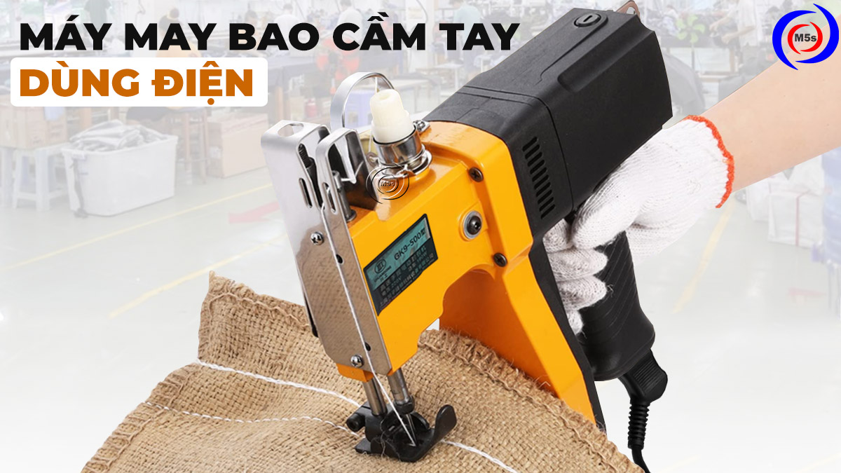 Máy khâu bao cầm tay dùng điện Máy khâu bao cầm tay dùng điện