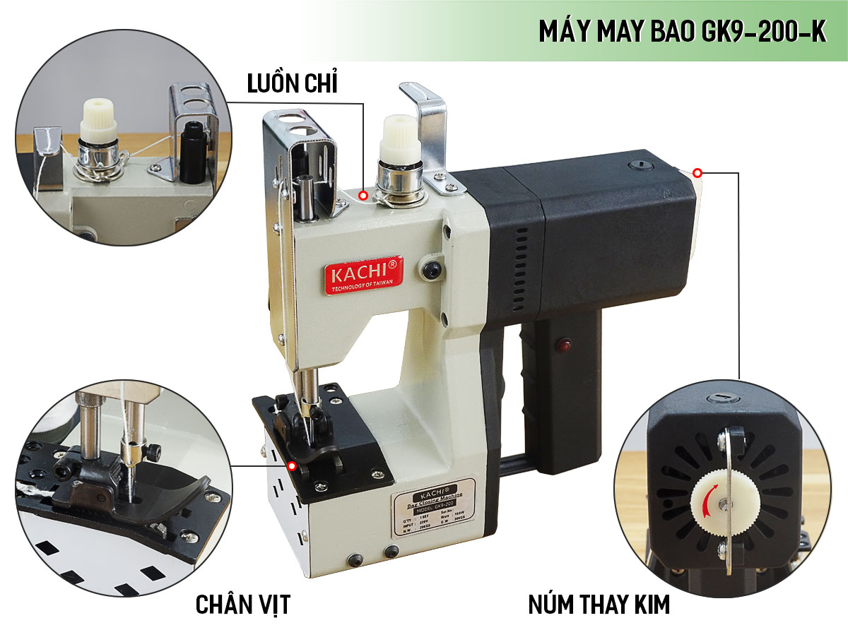 Máy may bao cầm tay Kachi GK9-200 Máy may bao cầm tay Kachi GK9-200