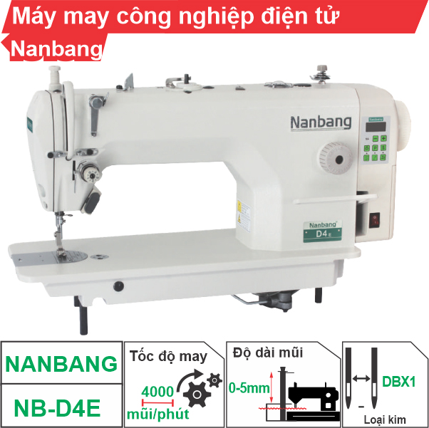 Máy may công nghiệp điện tử 1 kim Nanbang NB-D4E