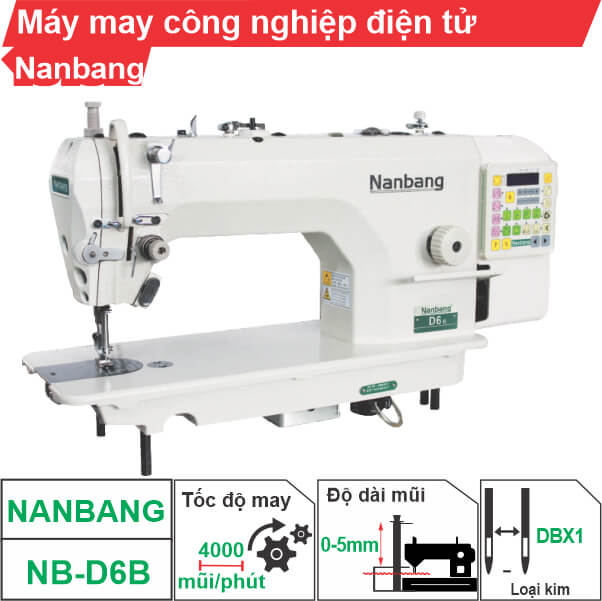 Máy may công nghiệp điện tử tự cắt chỉ Nanbang NB-D6B