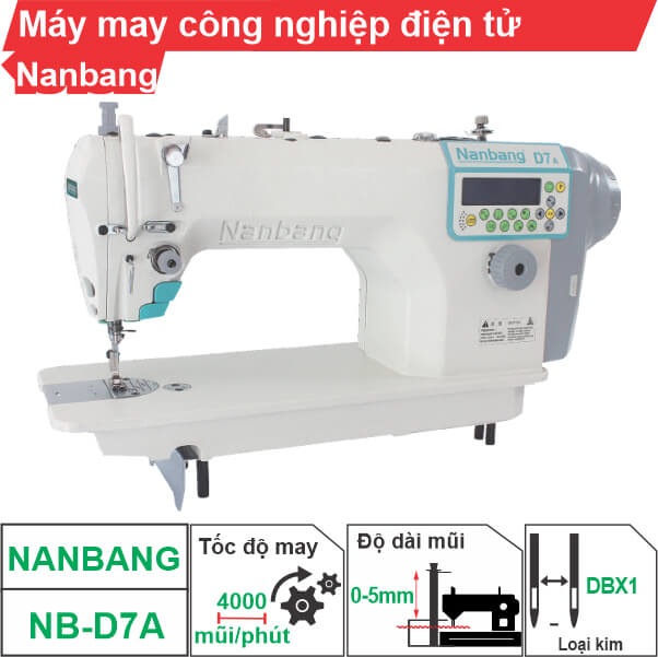 Máy may công nghiệp điện tử 1 kim Nanbang NB-D7A giá rẻ Máy may công nghiệp điện tử 1 kim Nanbang NB-D7A giá rẻ