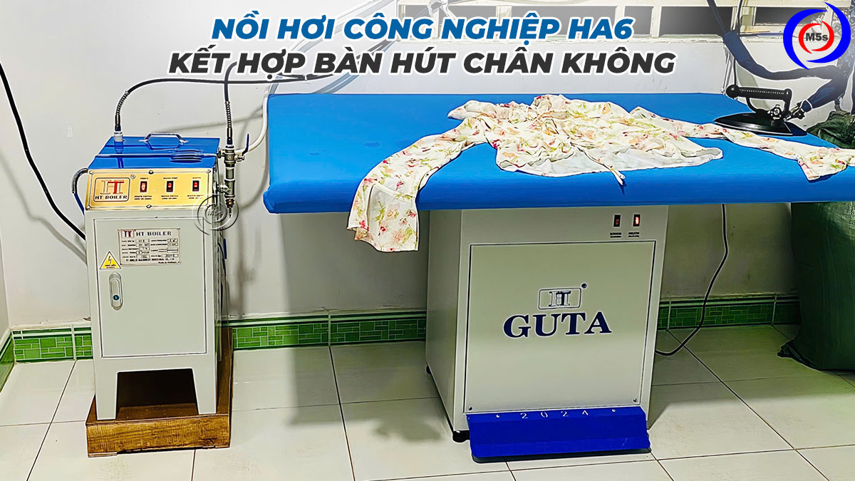 Nồi hơi công nghiệp 6KW HA6 kết hợp với bàn hút chân không Nồi hơi công nghiệp 6KW HA6 kết hợp với bàn hút chân không