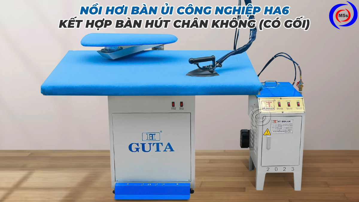 Nồi hơi bàn ủi công nghiệp 6KW HA6 kết hợp với bàn hút ủi Nồi hơi bàn ủi công nghiệp 6KW HA6 kết hợp với bàn hút ủi