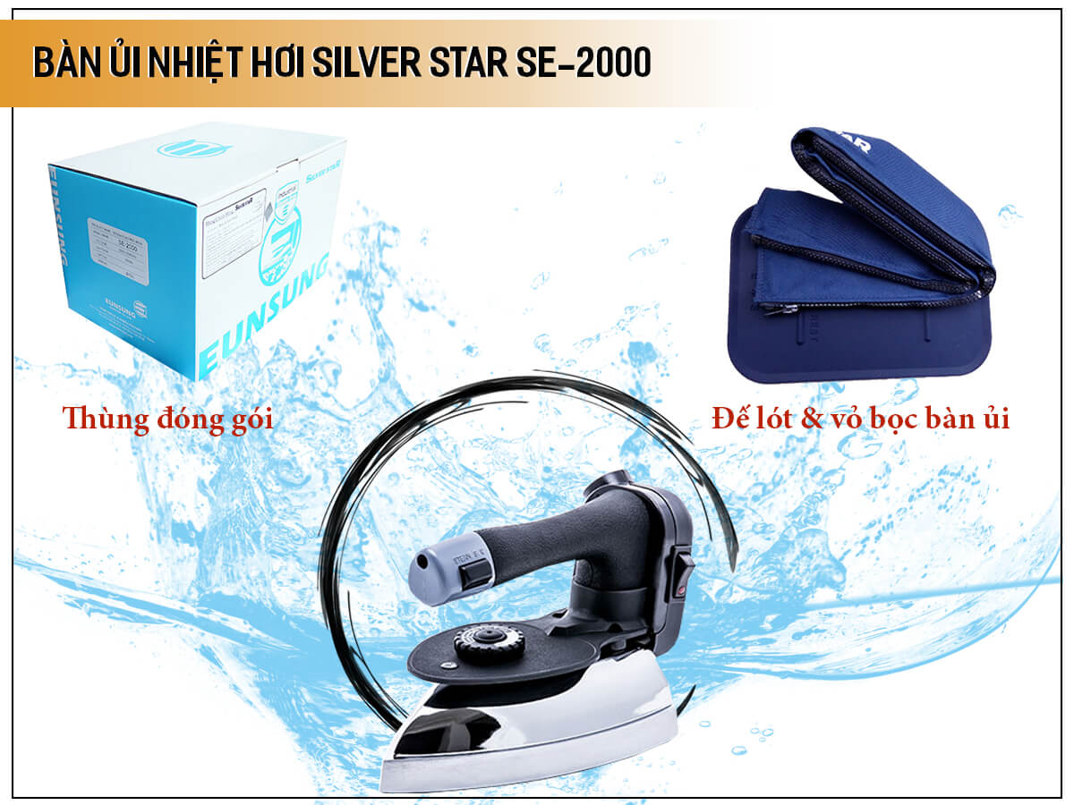 Bàn ủi nhiệt hơi công nghiệp Silver Star SE-2000 Bàn ủi nhiệt hơi công nghiệp Silver Star SE-2000
